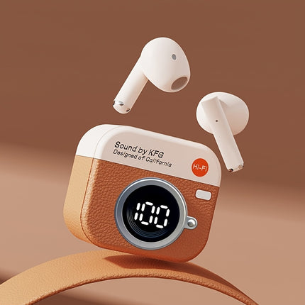 Écouteurs Bluetooth Q86 Sans Fil avec Écran Digital – Design Vintage et Boîtier de Charge