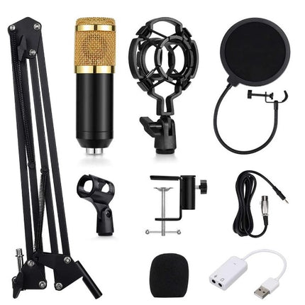 Microphone Condensateur BM-800 Filaire – Idéal pour Chant, Gaming et Enregistrement