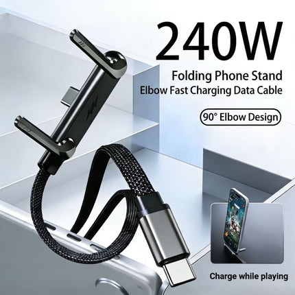 Câble Support Téléphone Pliable 240W Type-C