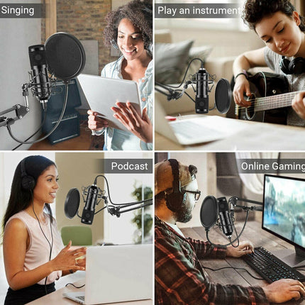 Microphone Condensateur BM-800 Filaire – Idéal pour Chant, Gaming et Enregistrement