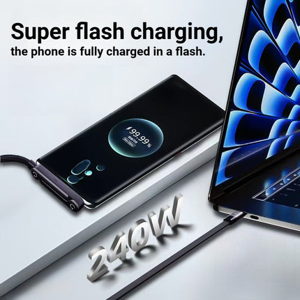 Câble Support Téléphone Pliable 240W Type-C