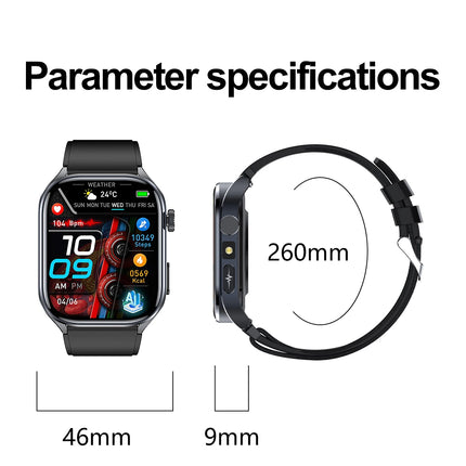 Montre Connectée Santé & Sport avec Écran AMOLED – Suivi d’Activité et Appels Bluetooth