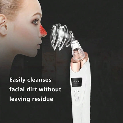 Aspirateur Électrique pour Points Noirs – Nettoyeur de Pores et Soin du Visage Rechargeable