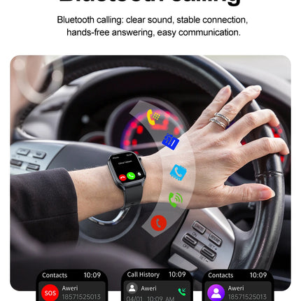 Montre Connectée Santé & Sport avec Écran AMOLED – Suivi d’Activité et Appels Bluetooth