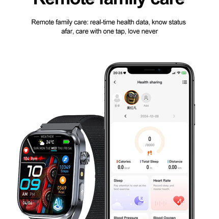 Montre Connectée Santé & Sport avec Écran AMOLED – Suivi d’Activité et Appels Bluetooth