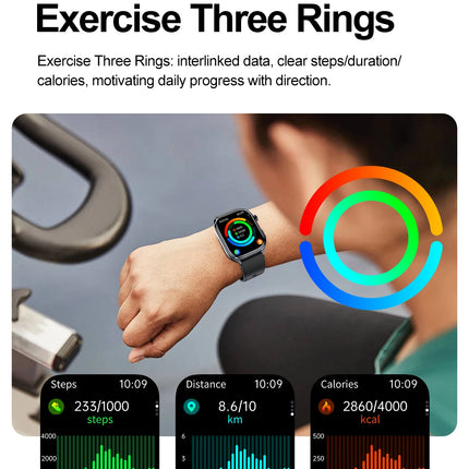 Montre Connectée Santé & Sport avec Écran AMOLED – Suivi d’Activité et Appels Bluetooth