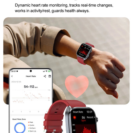 Montre Connectée Santé & Sport avec Écran AMOLED – Suivi d’Activité et Appels Bluetooth