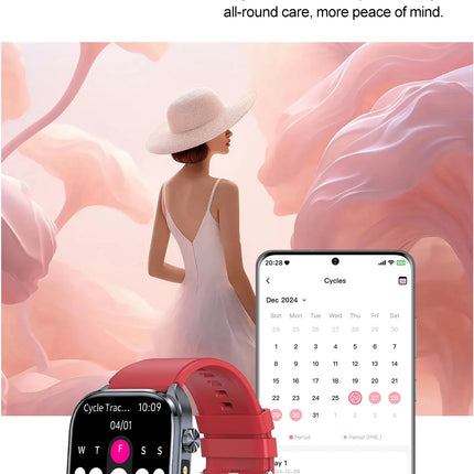 Montre Connectée Santé & Sport avec Écran AMOLED – Suivi d’Activité et Appels Bluetooth