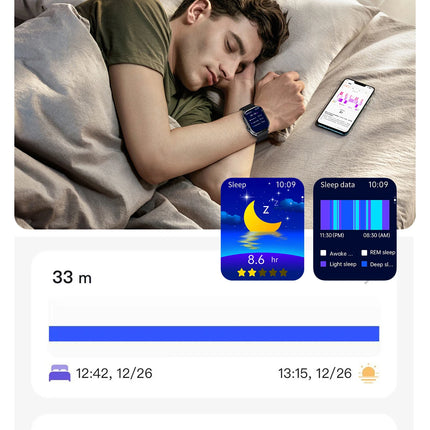 Montre Connectée Santé & Sport avec Écran AMOLED – Suivi d’Activité et Appels Bluetooth