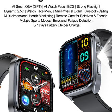 Montre Connectée Santé & Sport avec Écran AMOLED – Suivi d’Activité et Appels Bluetooth