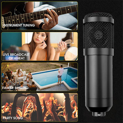 Microphone Condensateur BM-800 Filaire – Idéal pour Chant, Gaming et Enregistrement