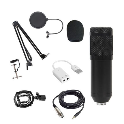 Microphone Condensateur BM-800 Filaire – Idéal pour Chant, Gaming et Enregistrement