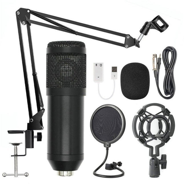 Microphone Condensateur BM-800 Filaire – Idéal pour Chant, Gaming et Enregistrement